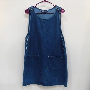 90’s Vintage “Directives” Denim Overall Dress